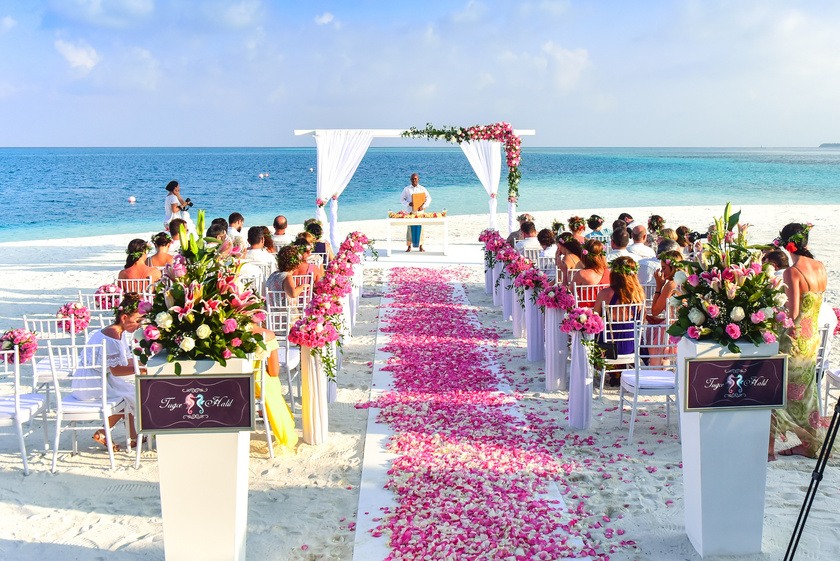 Wedding Ceremony Set-up at the Beach